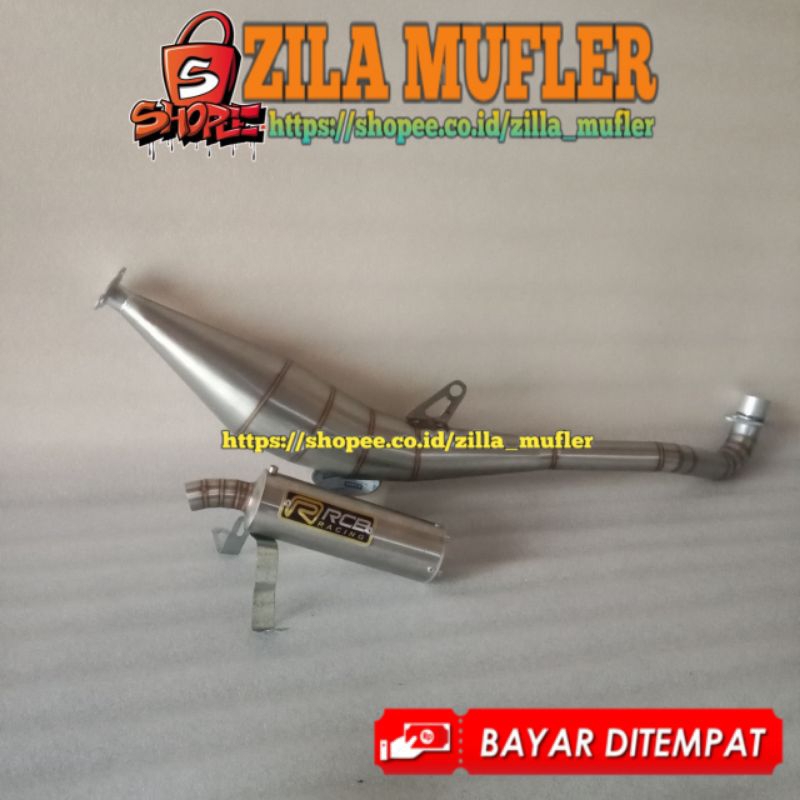 Knalpot Fiz R Force F1 Standar Samping RCB full Stainles