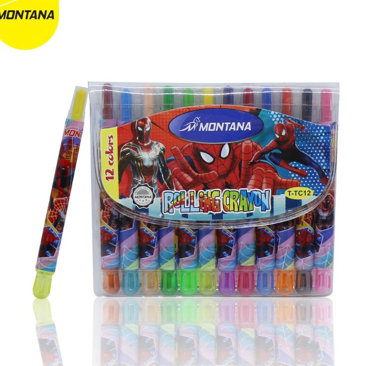 

➾❈❁ TWIST KRAYON CRAYON PUTAR 12 WARNA KARAKTER MURAH Best Seller