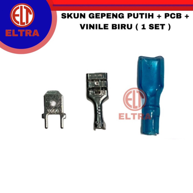 Skun pcb 1 set 1set scun 3555 putih vinile vinyl biru karet kondom motor mobil tebal berkualitas mal