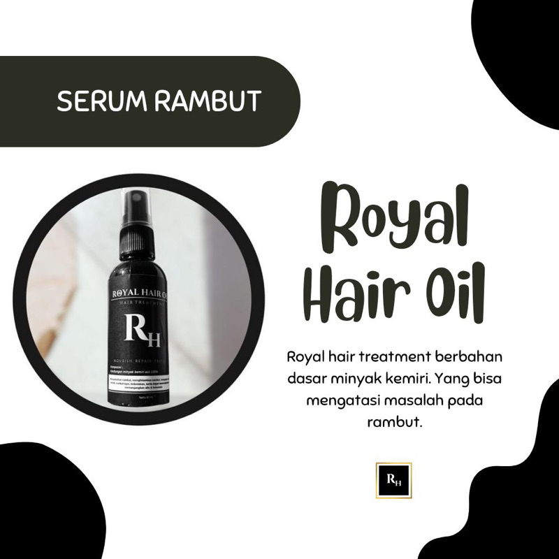 RH OIL Treatment - Solusi rambut rontok ketombe kutuan kebotakan demam