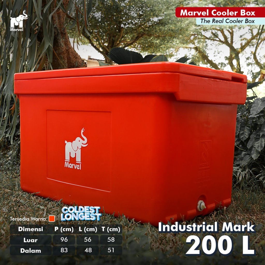 MarvelCooler 200 Ltr Industrial Mark (CoolBox - IceBox - Es box - Kotak Pendingin)