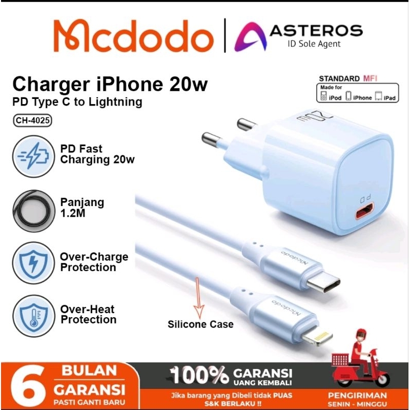 Charger iPhone Mcdodo Fast Charger Power Delivery - Mcdodo Charger iPhone 14 13 12 11 8 X XR XS