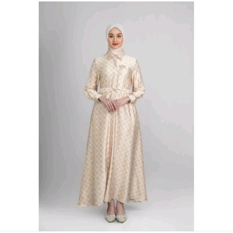 monogram dress wearing klamby