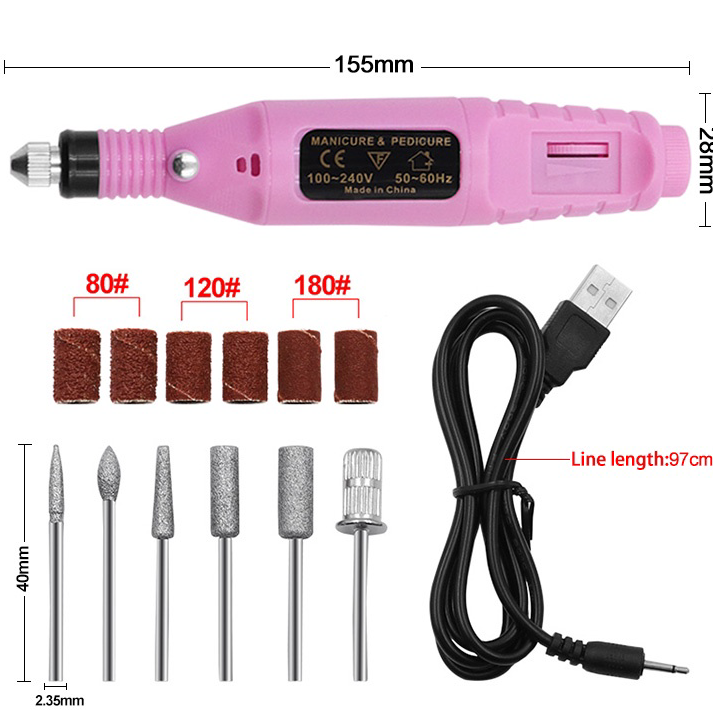 Memang Kerenp6P0b Bor Mini / Bor Mini Listrik / Drill Nail Art / Bor Kecil / Nail Drill / Alat Porti