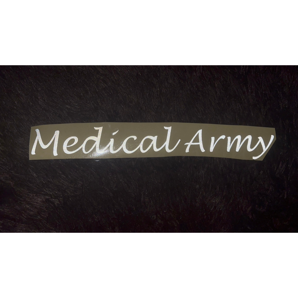 

Stiker Medical Army Untuk Dokter Militer Dokmil TNI Mahasiswa Kedokteran FK Kesehatan FKG Medis Perawat