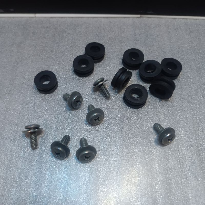 baut body Yamaha plus karet