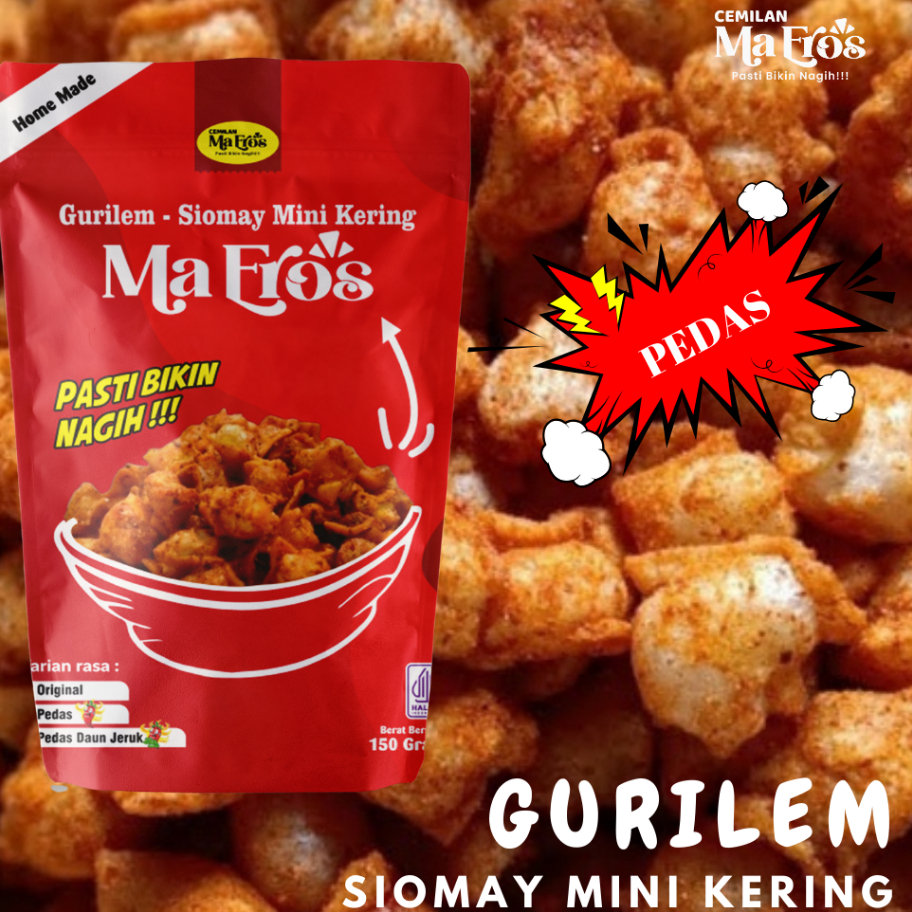 

Diskon Cemilan MaEros | GURILEM - SIOMAY MINI KERING 75 Gram | Cemilan Viral Cemilan Keluarga Kekinian | Bisa COD