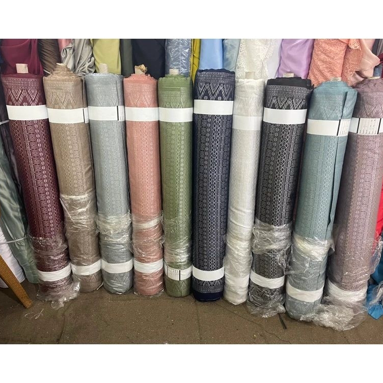 Buruan Beli ( COD) Kain songket 3D/ Bakal songket /Bahan songket 3D/ Songket Tenun /Songket Palemban