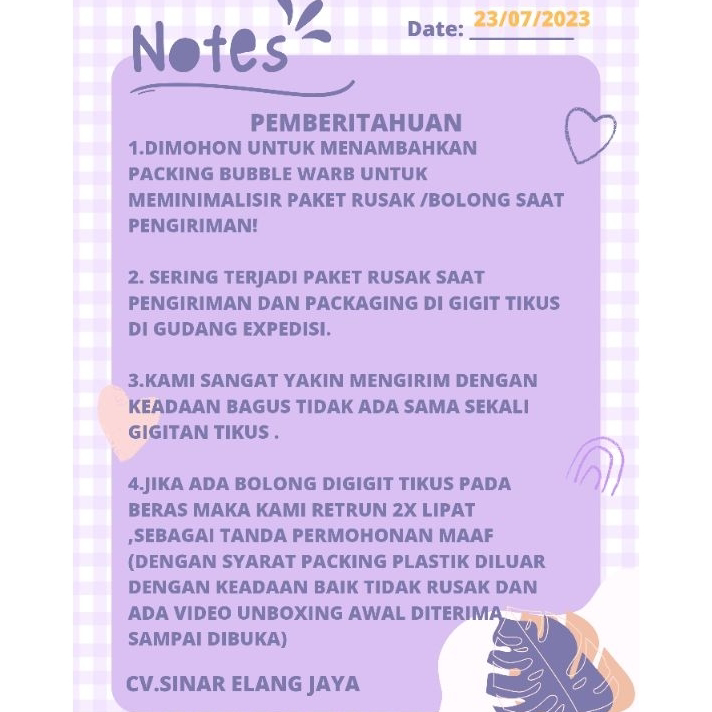 

Terbatas BERAS 5LITER TERMURAH