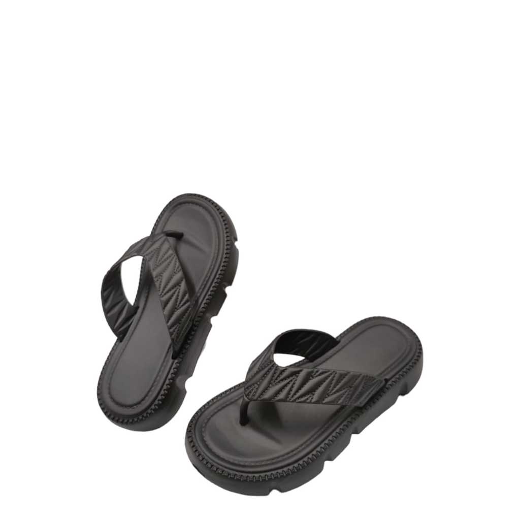 Sandal Jepit Wanita Dewasa Hitam Polos Sendal Jepit Simple Anti Slip Kekinian Murah Size 36-41 2205-1H