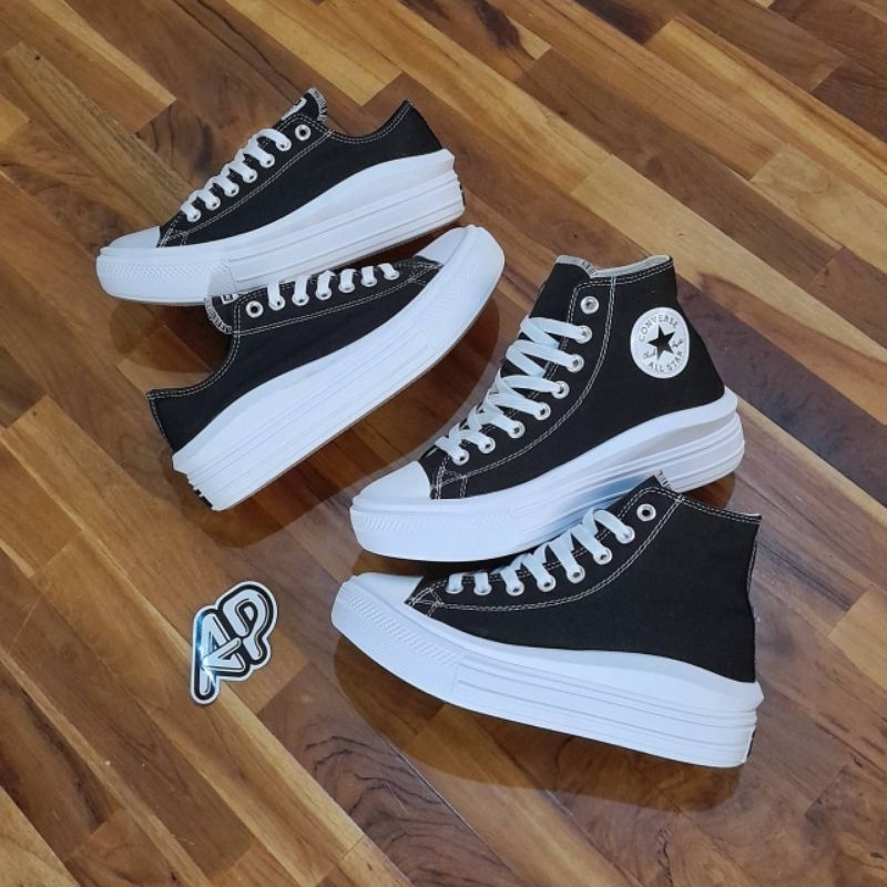 Converse Chuck Taylor All Star Move Hi Platform Black White