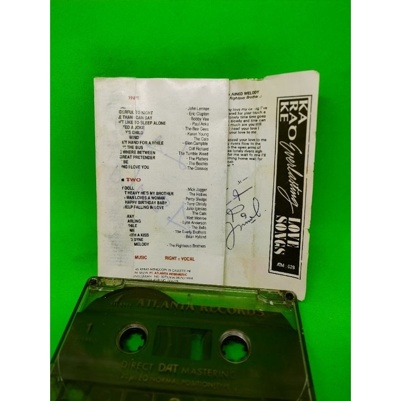 Kaset pita KARAOKE EVERLASTING LOVE SONGS