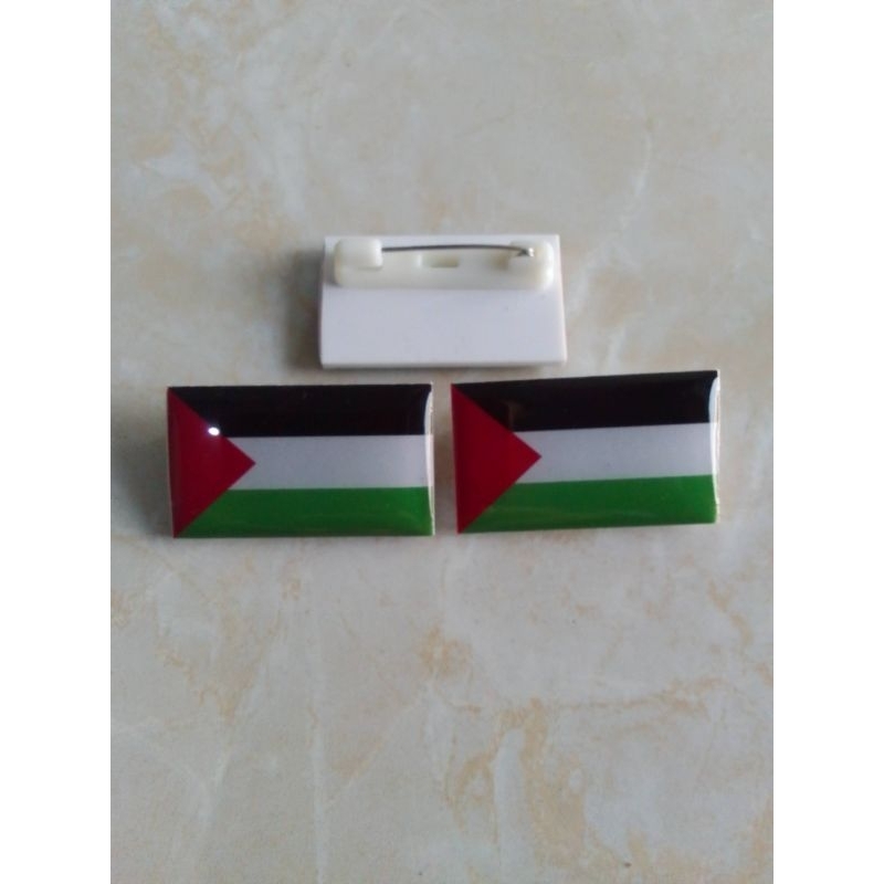 Pin Bendera Palestina Tebal