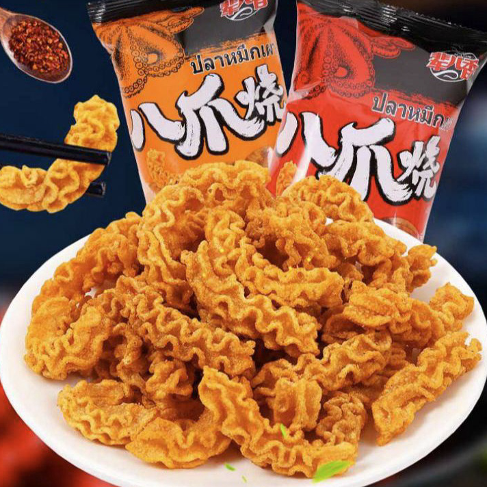 

Bestseller (HALAL) 辈儿香八爪烧 Keripik Gurita Octopus Roasted Snack 46gr