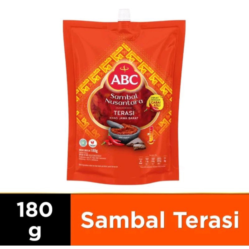 

ABC Sambal Terasi Pouch 180gr