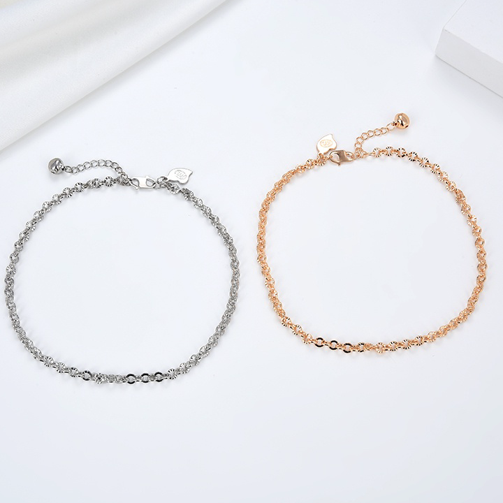 ➪➽✳✧ Hyl Jewelry 03a COD Couple Gelang Kaki Perempuan Harian