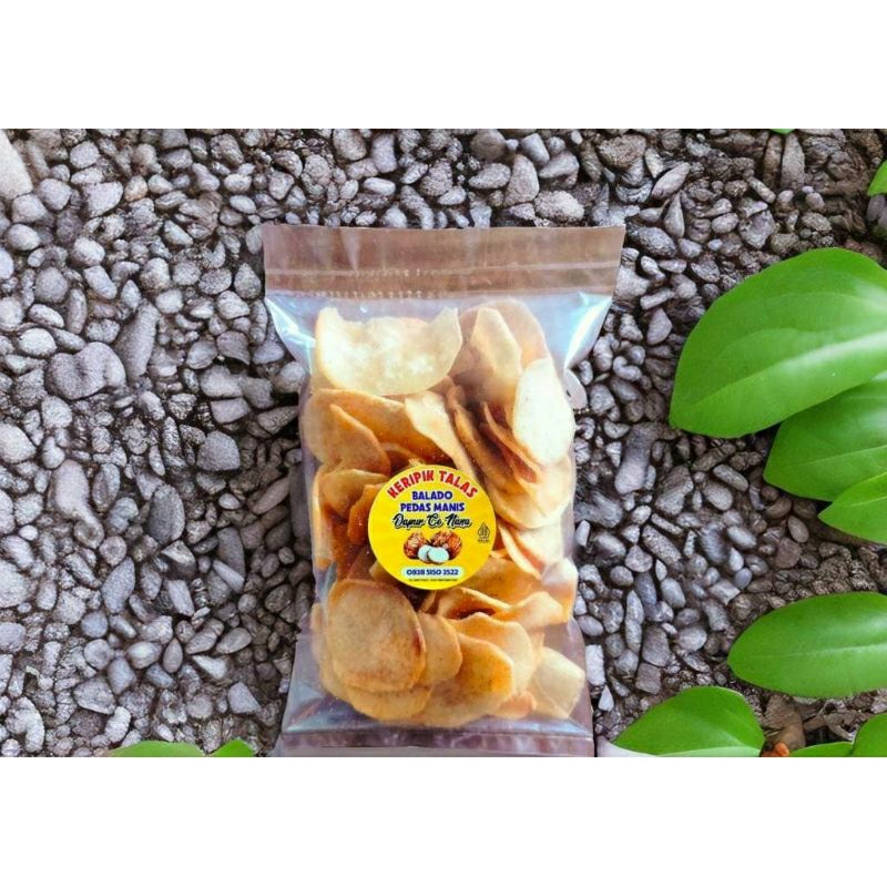 

KRIPIK TALAS BALADO PEDAS MANIS / 200gram