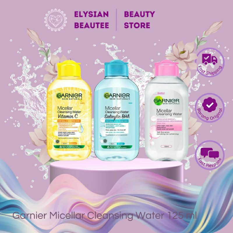 Garnier Micellar Cleansing Water 125 ml /Micellar Water/Micellar Water Garnier / Garnier Micellar Wa