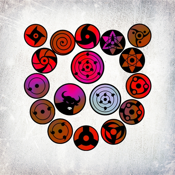 

STICKER HOLOGRAM ANIME MATA SHARINGAN UCIHA