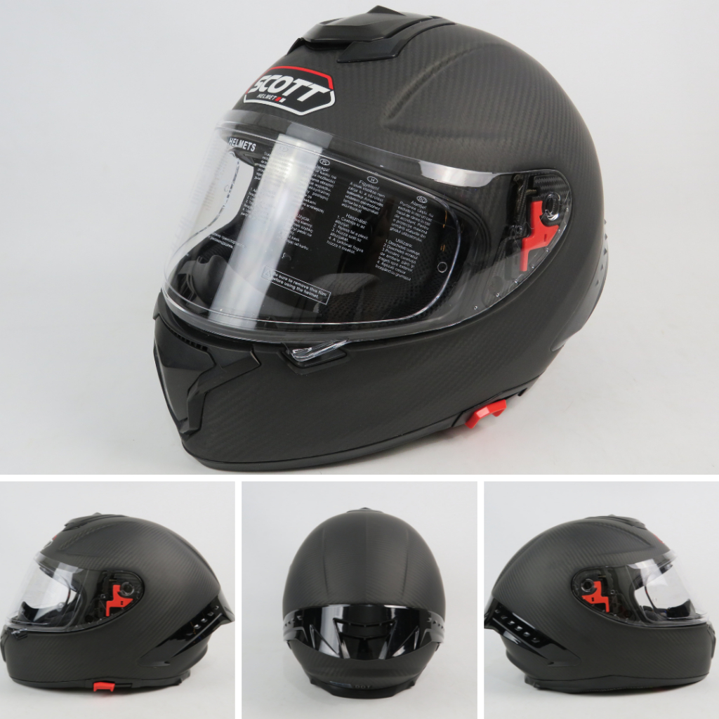 HELM SCOTT FULLFACE CARBONE FIBER RC 1 HELM FULLFACE DEWASA HELM CARBON
