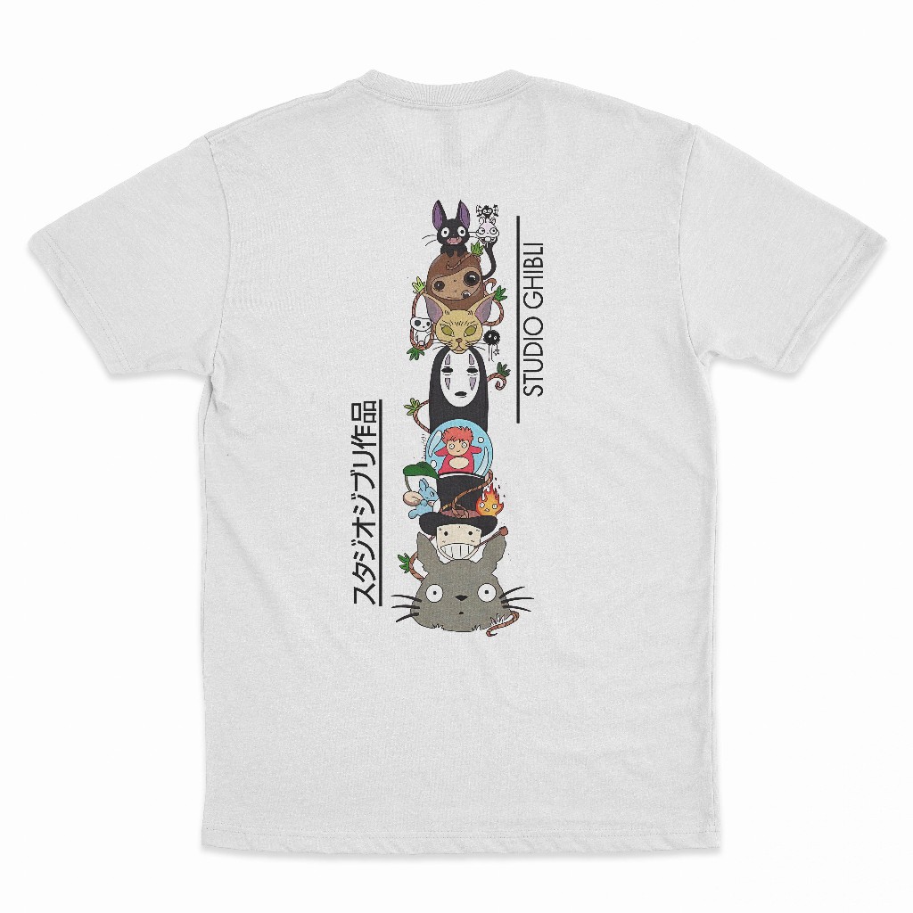 Kaos Ghibli Studio All Scene | Tshirt Anime Studio Ghibli