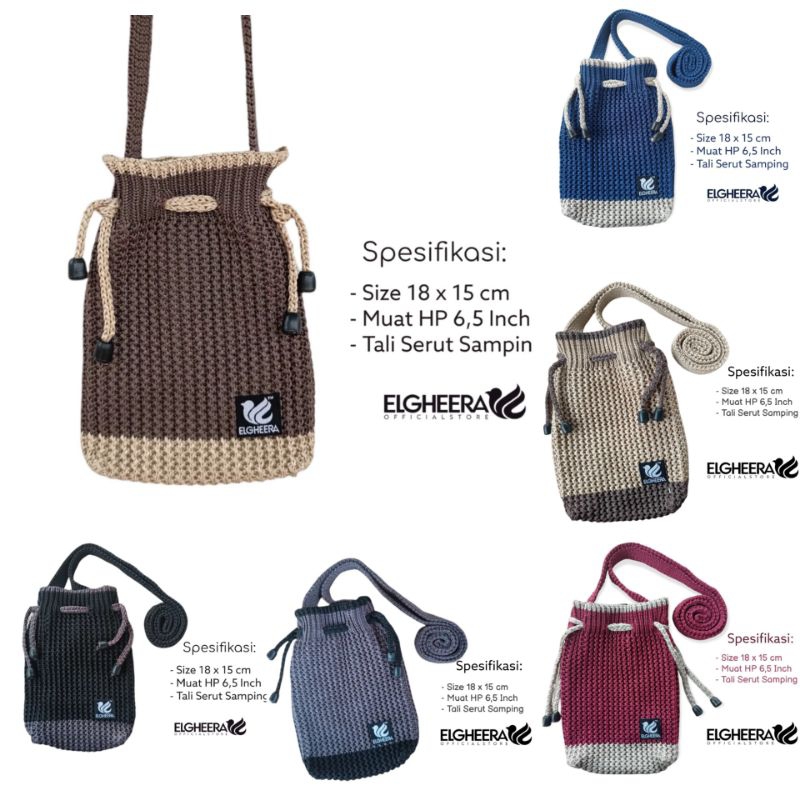 NEW COD TAS RAJUT SERUT TAS HP SYMPONI