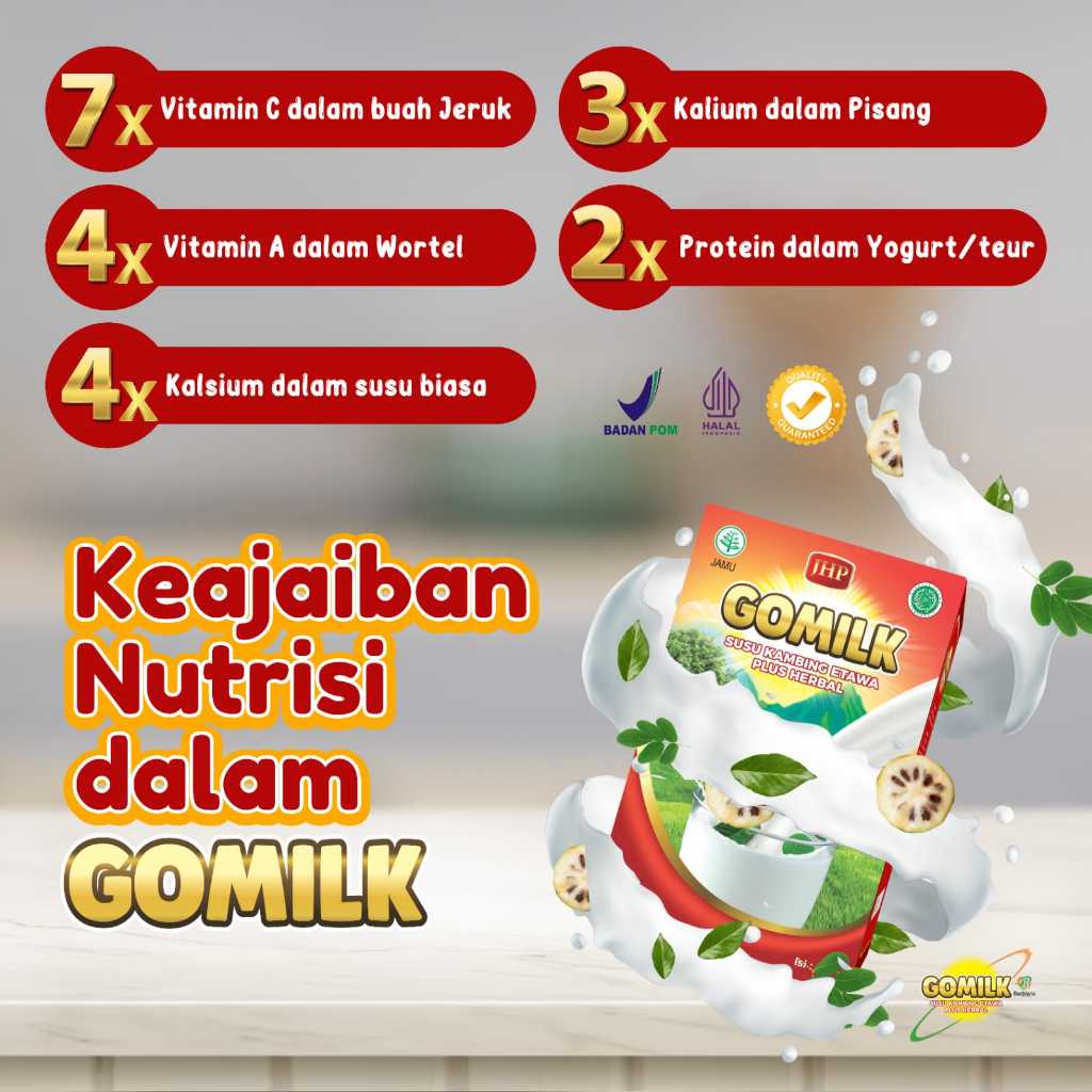 

GOMILK Susu Kambing Etawa Plus Herbal