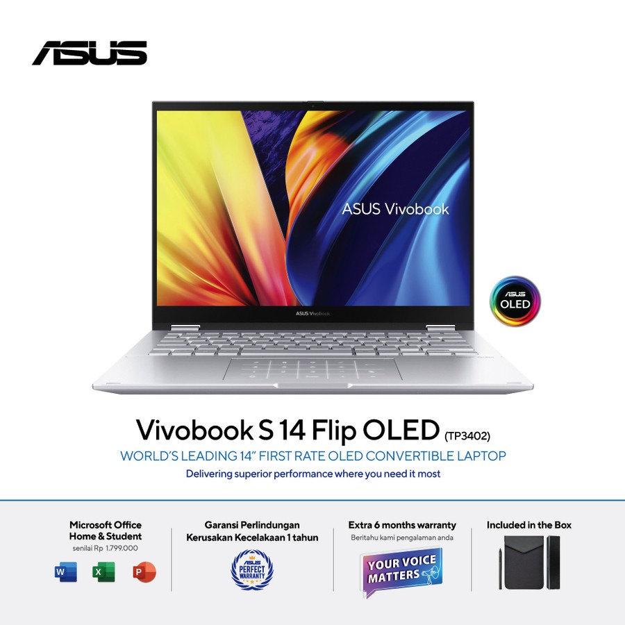 ASUS Vivobook S14 Flip TP3402VA OLEDS551/552 i5 13500H 8/512GB SSD