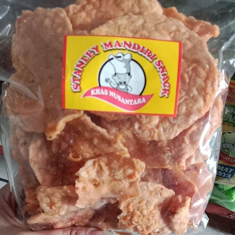 

krepik tempe pedas dan original