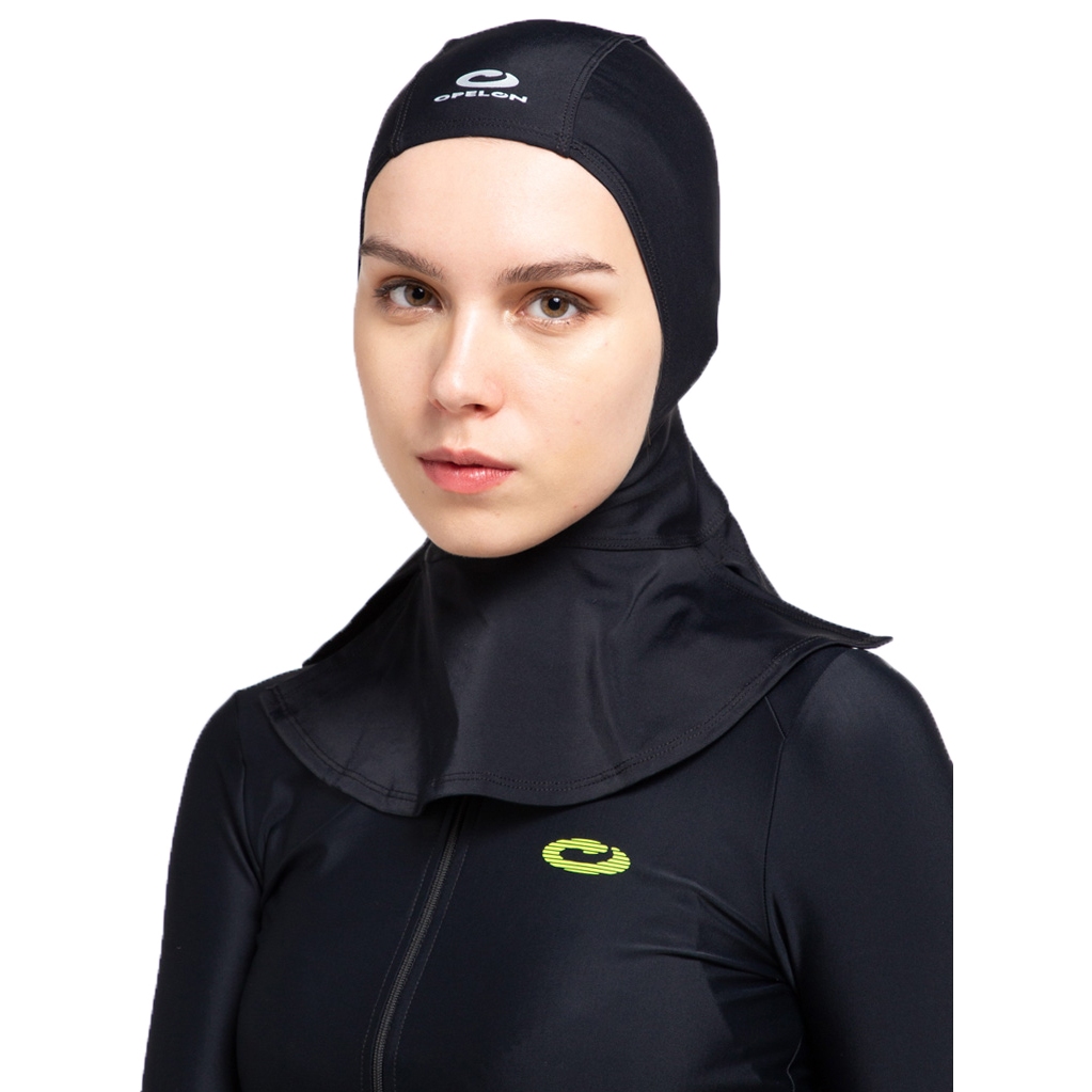 Opelon - Topi Renang Muslim Hitam