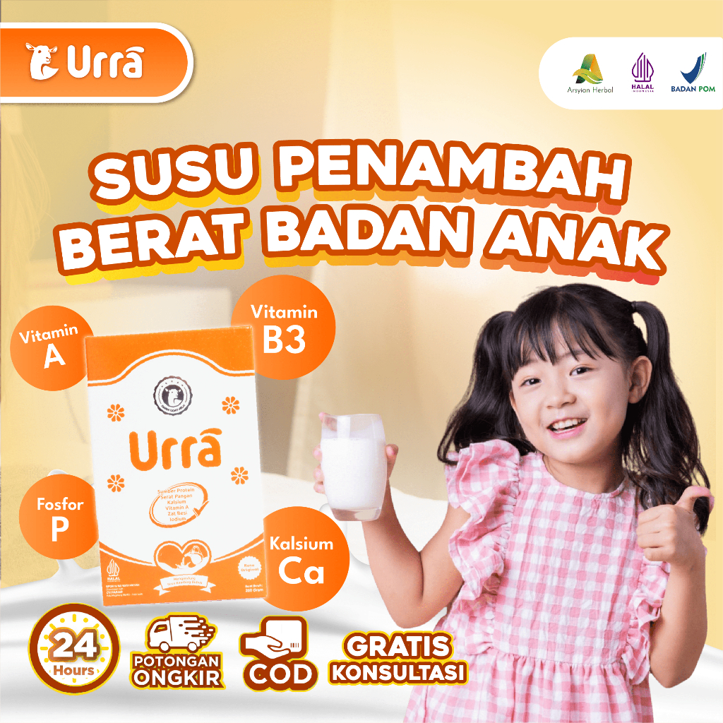 

Susu Urra Kambing Saneen - Susu Kambing Penambah Berat Badan Anak