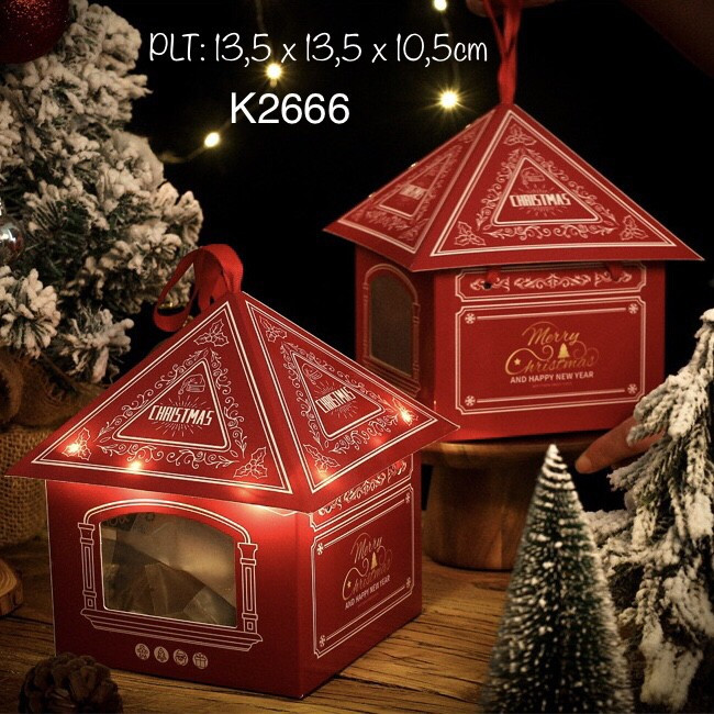 

Kotak Natal K2666 dus Rumah Cookies Nastar Christmas Box Special Natal