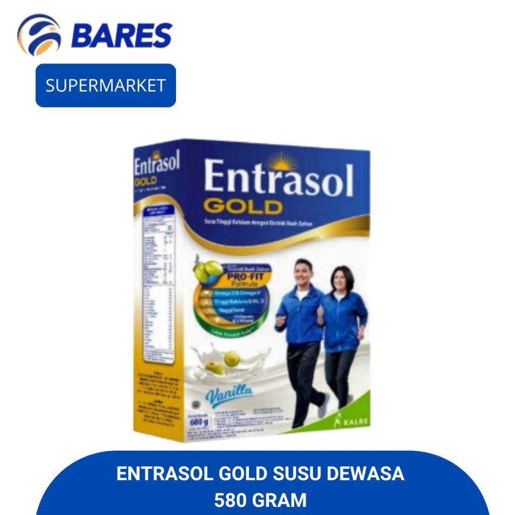 

Entrasol Gold Susu Tinggi kalsium 580 Gram Coklat Vanila