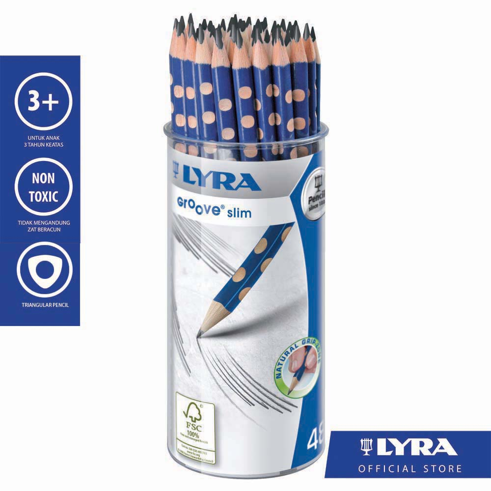 

LYRA Pensil Groove Slim Graphite Set 48pcs HB (1763480)