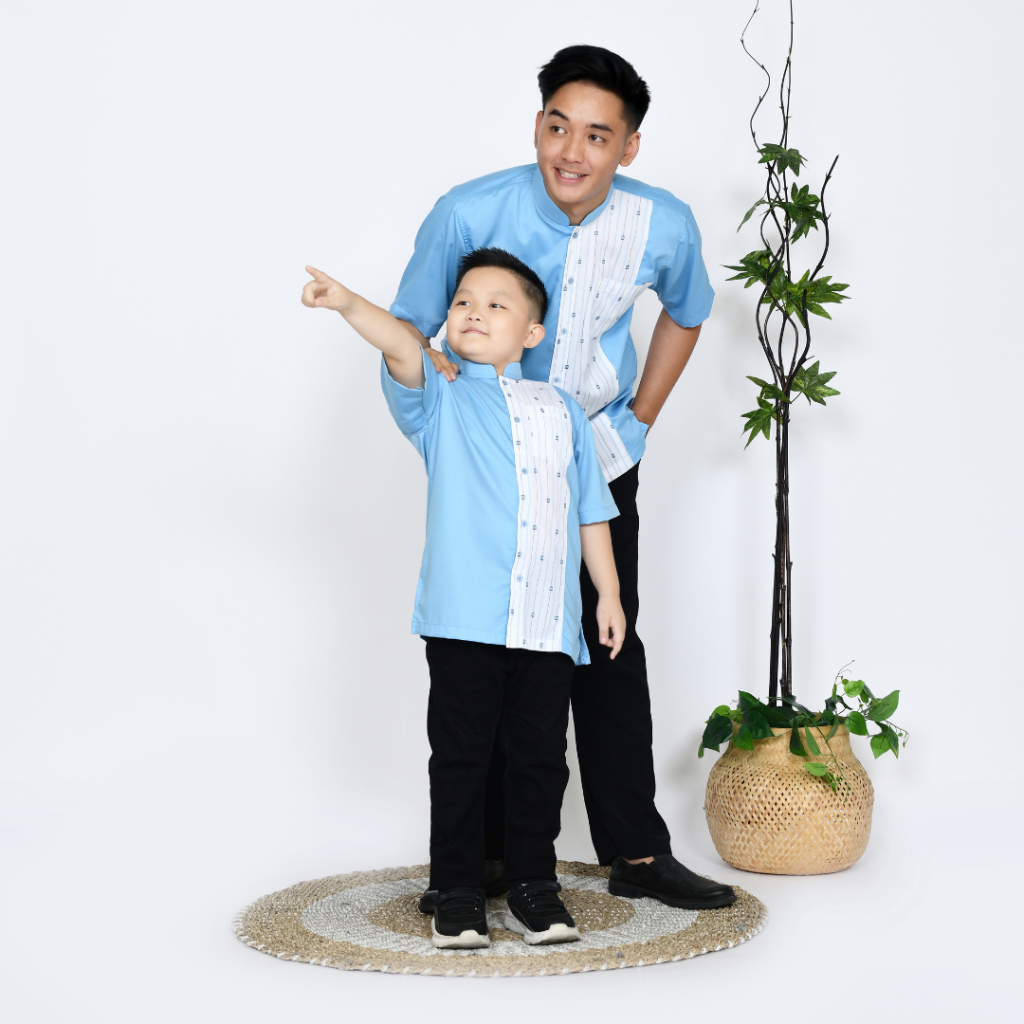 Koko Couple Ayah Anak Bilal warna Biru Muda Baby Blue