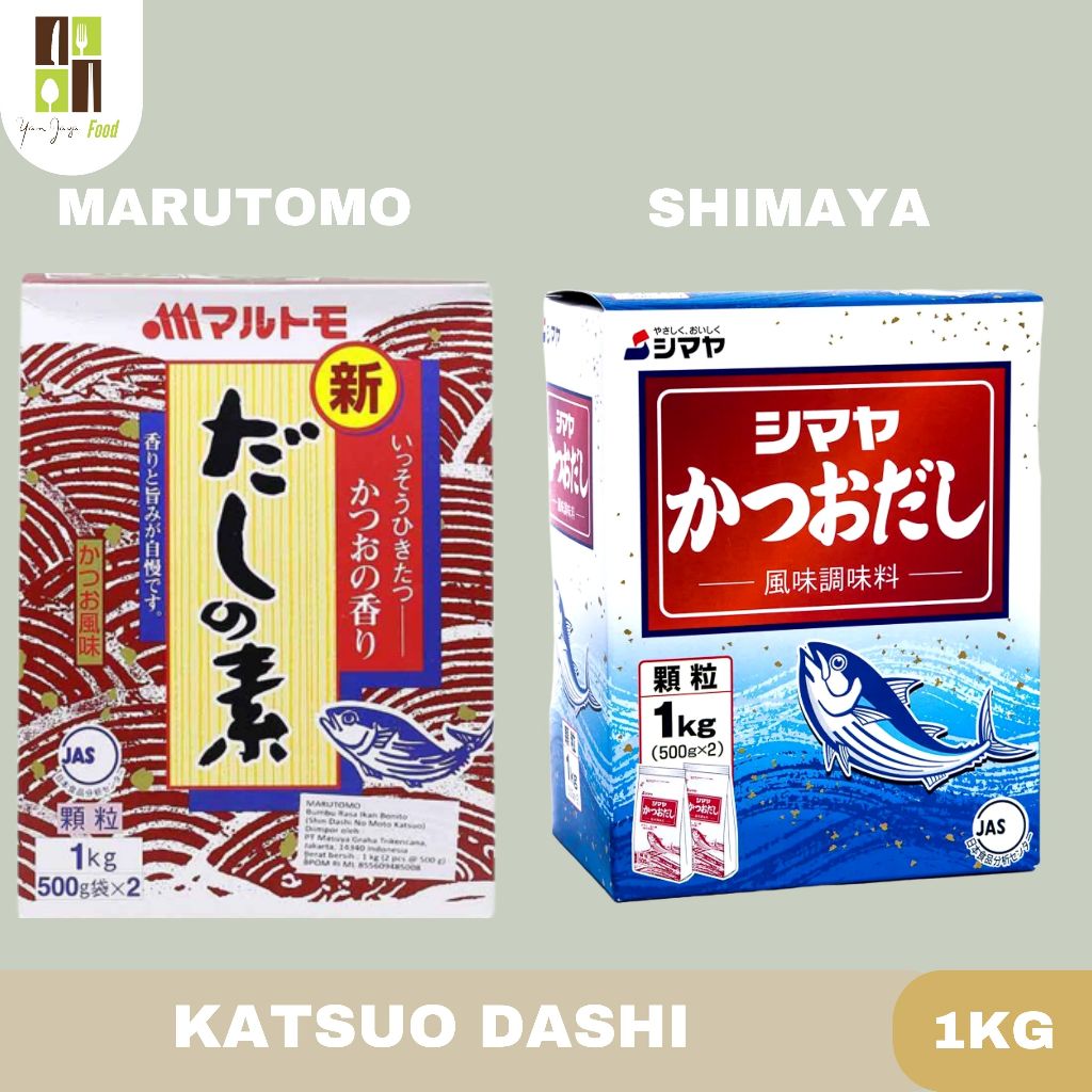 

Dashi Marutomo/Bumbu Kuah Dashi/Kaldu Ikan Bonito/Kaldu Jepang/ Kuah Odeng 1kg/500g