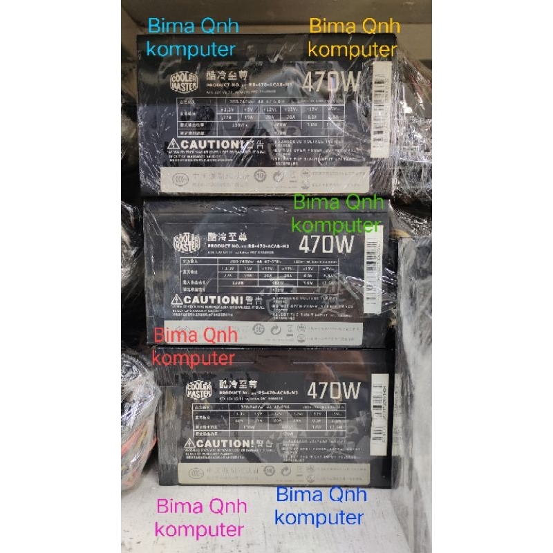 psu cooler master 470w pure 80+