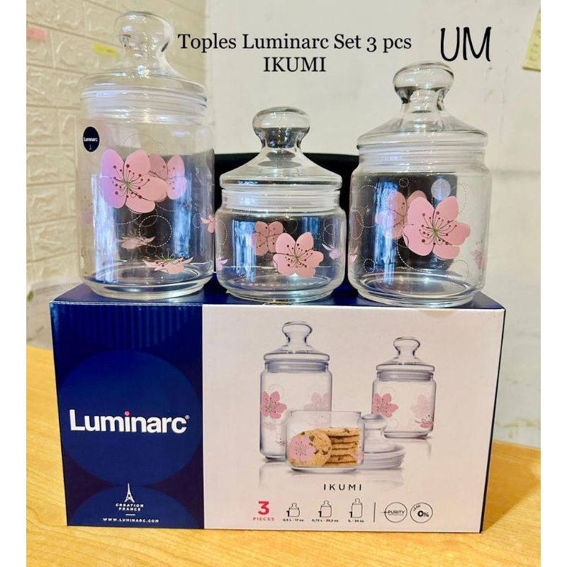 LUMINARC - Toples luminarc sett 3 ikumi.