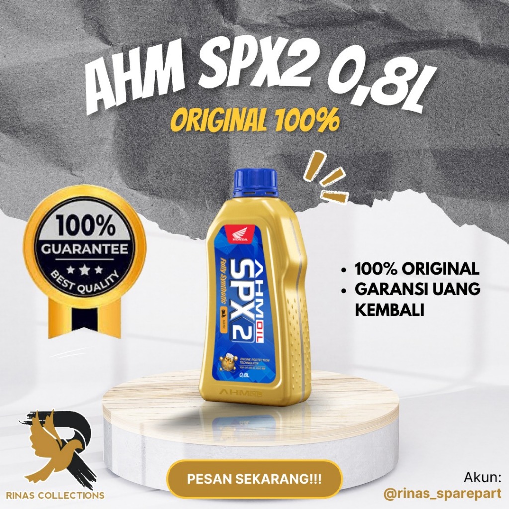 Oli Mesin SPX 2 Honda Matic Beat Vario Scoopy Pcx / Oli SPX2 10W-30  ORIGINAL
