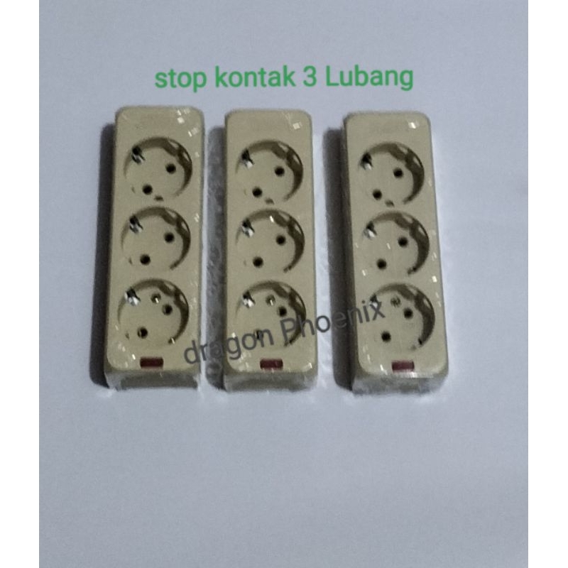stop kontak terminal colokan listrik 3Lubang starlux