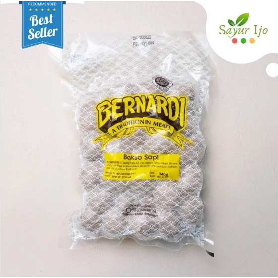 

BERNARDI Bakso Sapi Isi 25 Pcs 340 Gram Fresh Baso Beef Meat Ball Daging Asli HALAL