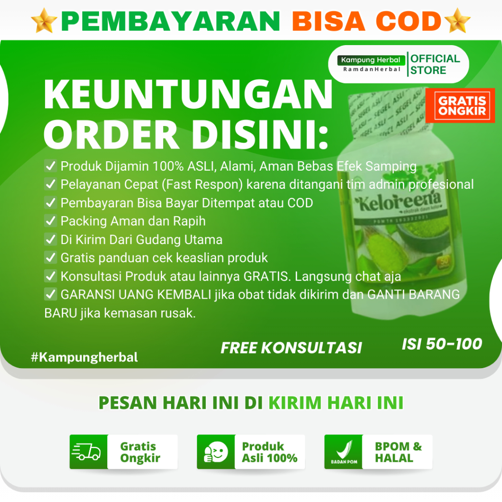 Kapsul Daun Kelor 50 100 Kapsul Ekstrak Daun Kelor