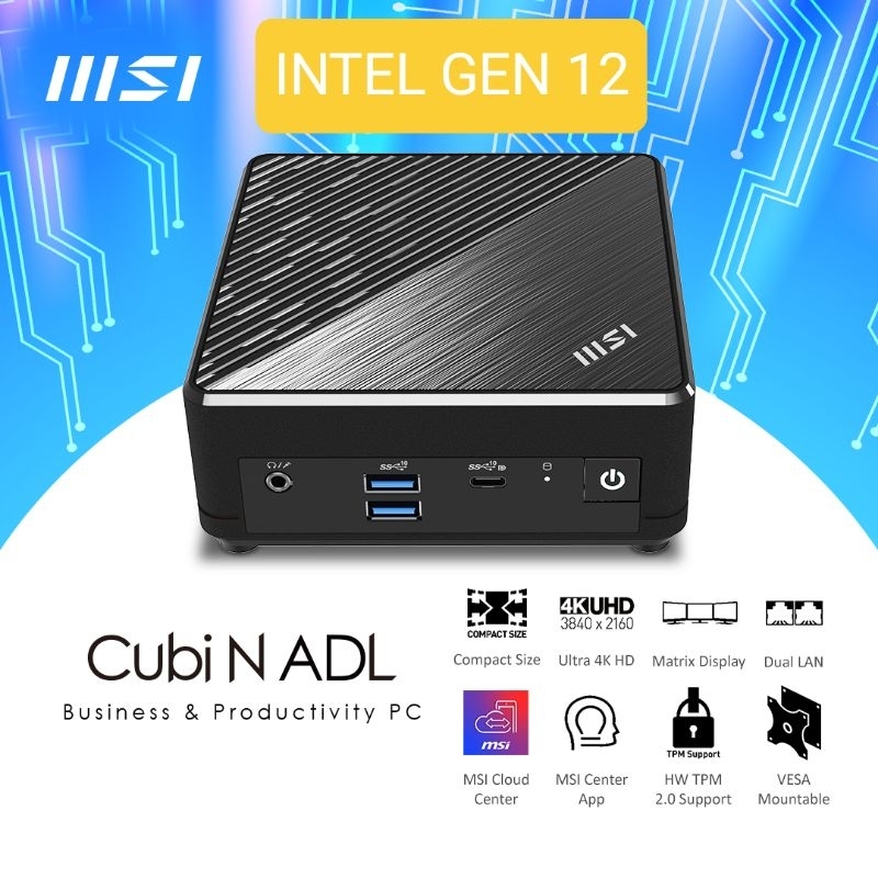 MSI CUBI N ADL (GEN12) MINI PC FULLSET