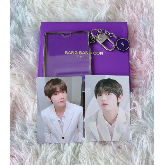 BTS V PHOTOCARD HOLDER KEYRING BANG BANG CON OFFICIAL PC BBC
