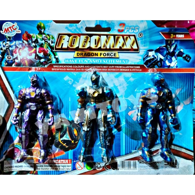 Robot mini ROBOMAN DRAGON FORCE NWP  isi 3pcs ⭐