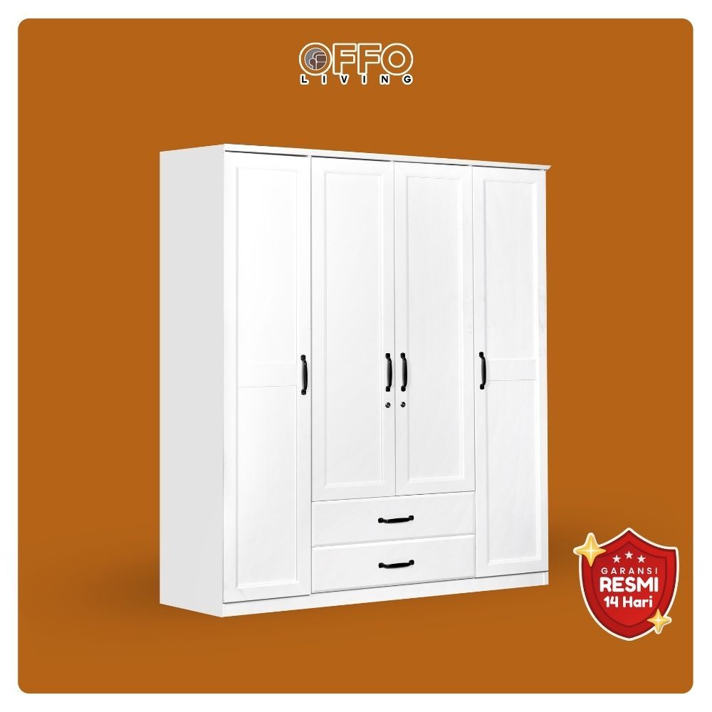 [READYYY] Offo Living - Lemari Pakaian Lemari Baju Putih - Lavender Series