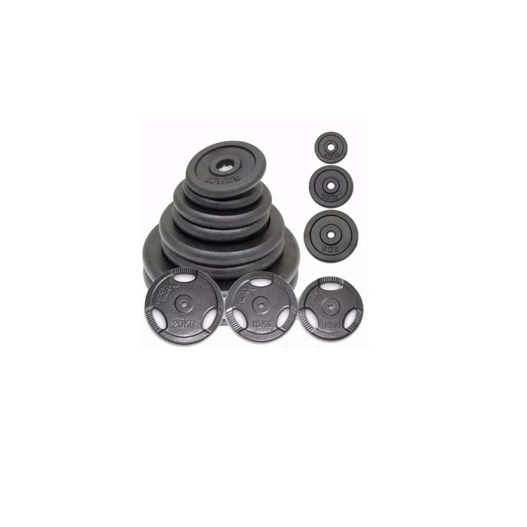 barbel besi 12.5kg barbell cor iron plate fitness gym