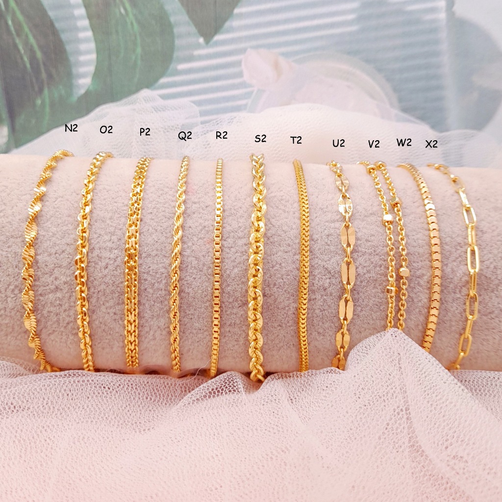 RINN Jewelry Gelang Tangan Wanita Xuping Warna Gold Emas - BB242