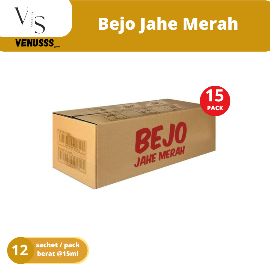 Bejo Jahe Merah 1 Dus / 1 Karton isi 15 box ( 12 sachet )