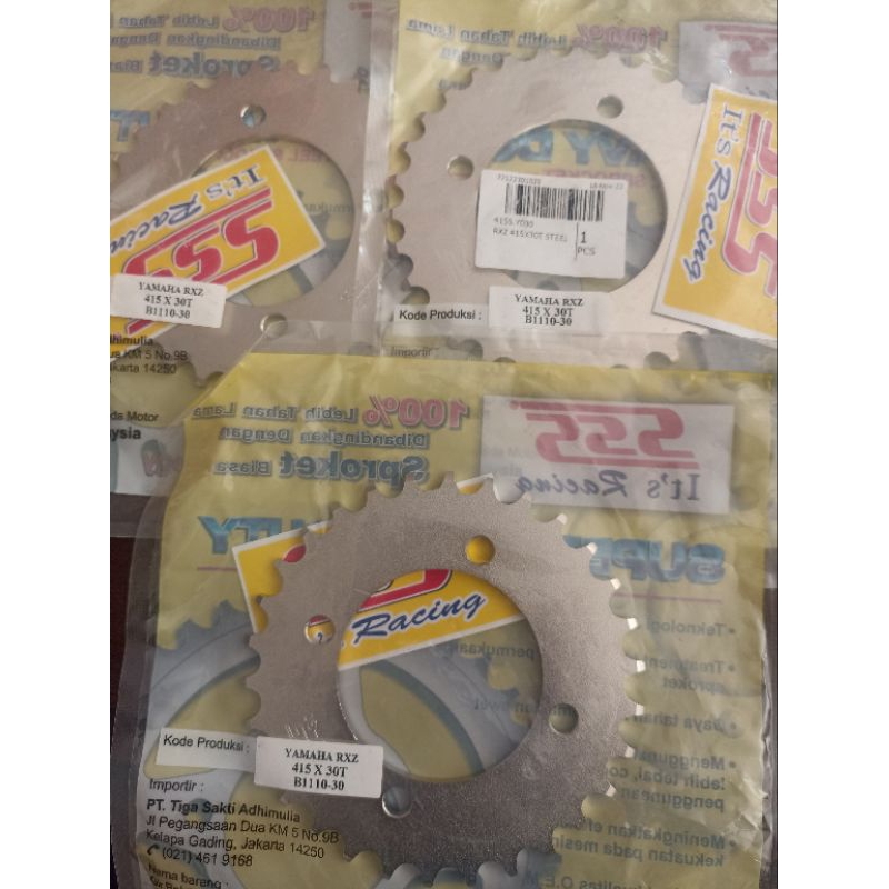 GIR BELAKANG RXK RXZ FI 415  30T SSS GIR BELAKANG FI JUPITER Z VEGA 415 TIPIS 30T